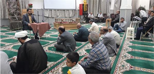 سخنرانی مدیرکل ودبیر شورای فرهنگ عمومی  استان خراسان جنوبی  در مسجد محمد رسول الله بیرجند