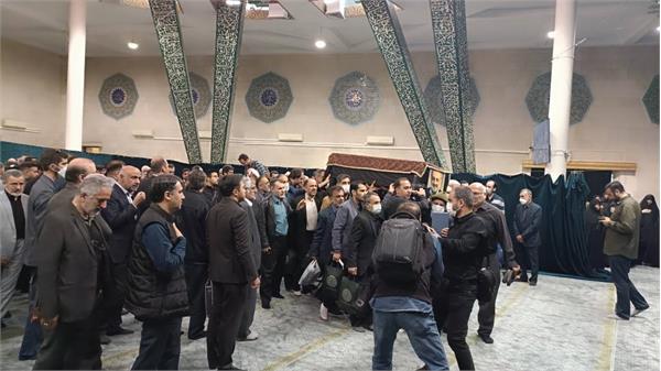 مراسم تشییع دکتر افروغ از دانشگاه تهران4