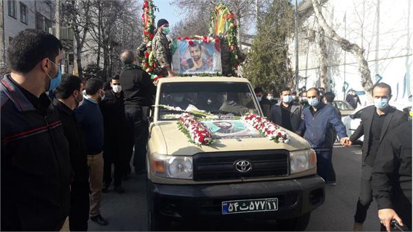 تشییع و خاکسپاری شهید مدافع امنیت مصطفی نوروزی در ساری